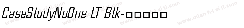 CaseStudyNoOne LT Blk字体转换